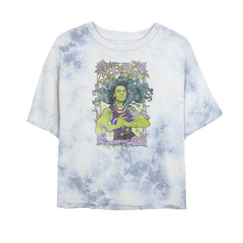 Juniors Marvel She-Hulk Vintage Floral Design Tee, Girls Product Image