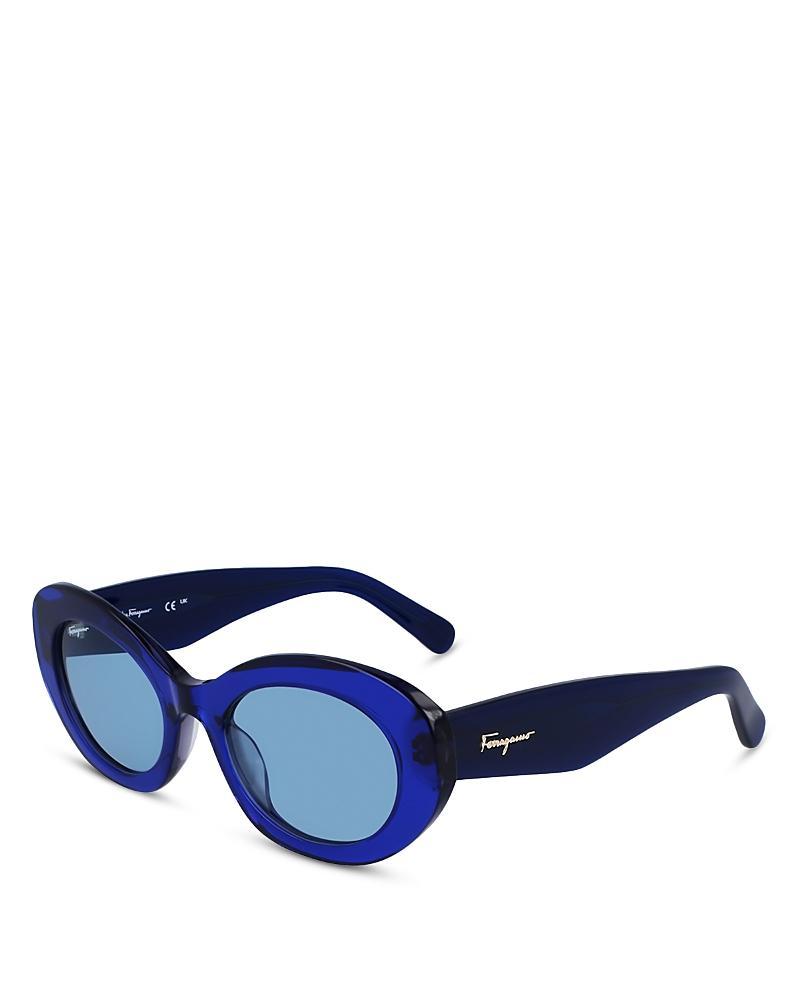 Ferragamo Oval Sunglasses, 53mm Product Image