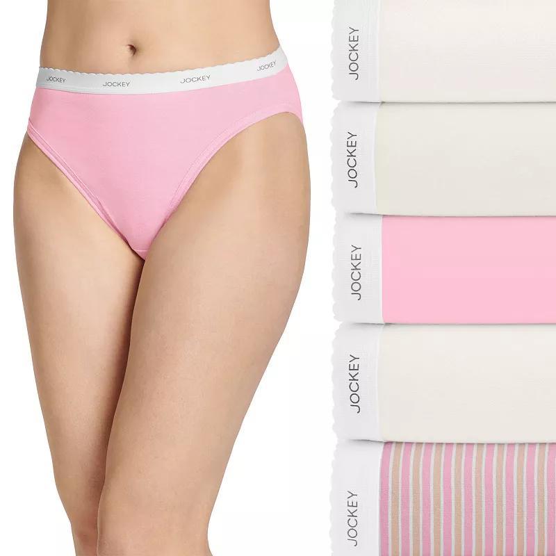 Womens Jockey Classic 5-Pack Cotton French-Cut Panty Set 1744 Product Image