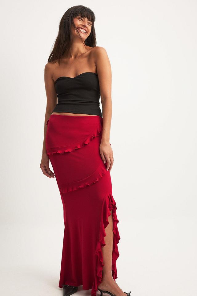 Flounce Maxi Skirt Product Image