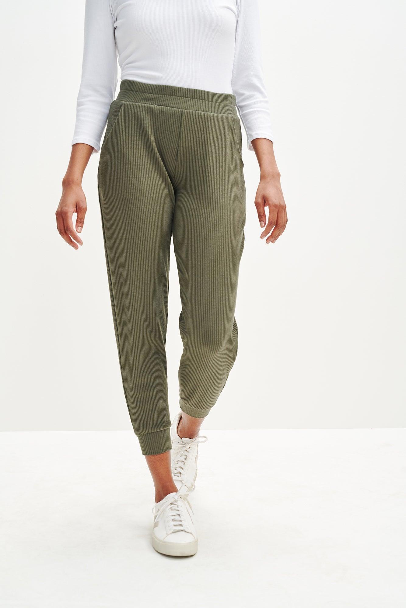 Skylar Paris Rib Joggers - Vetiver - ReAmour product image