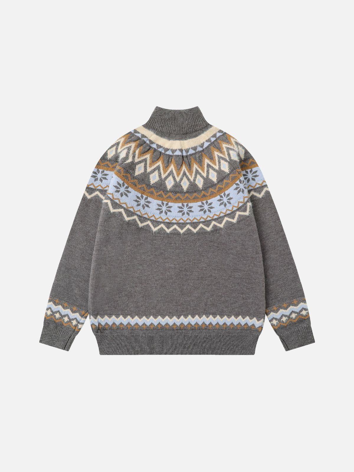 Aelfric Eden Fair Isle Turtleneck Cardigan Product Image