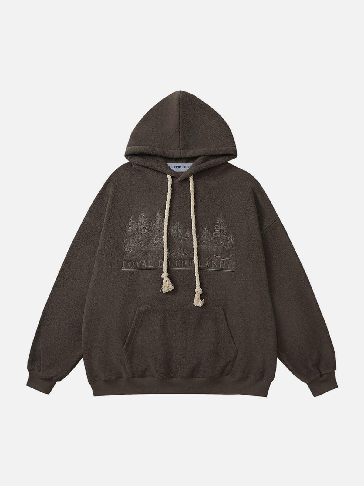 Aelfric Eden Embroidery Polar Fleece Hoodie Product Image