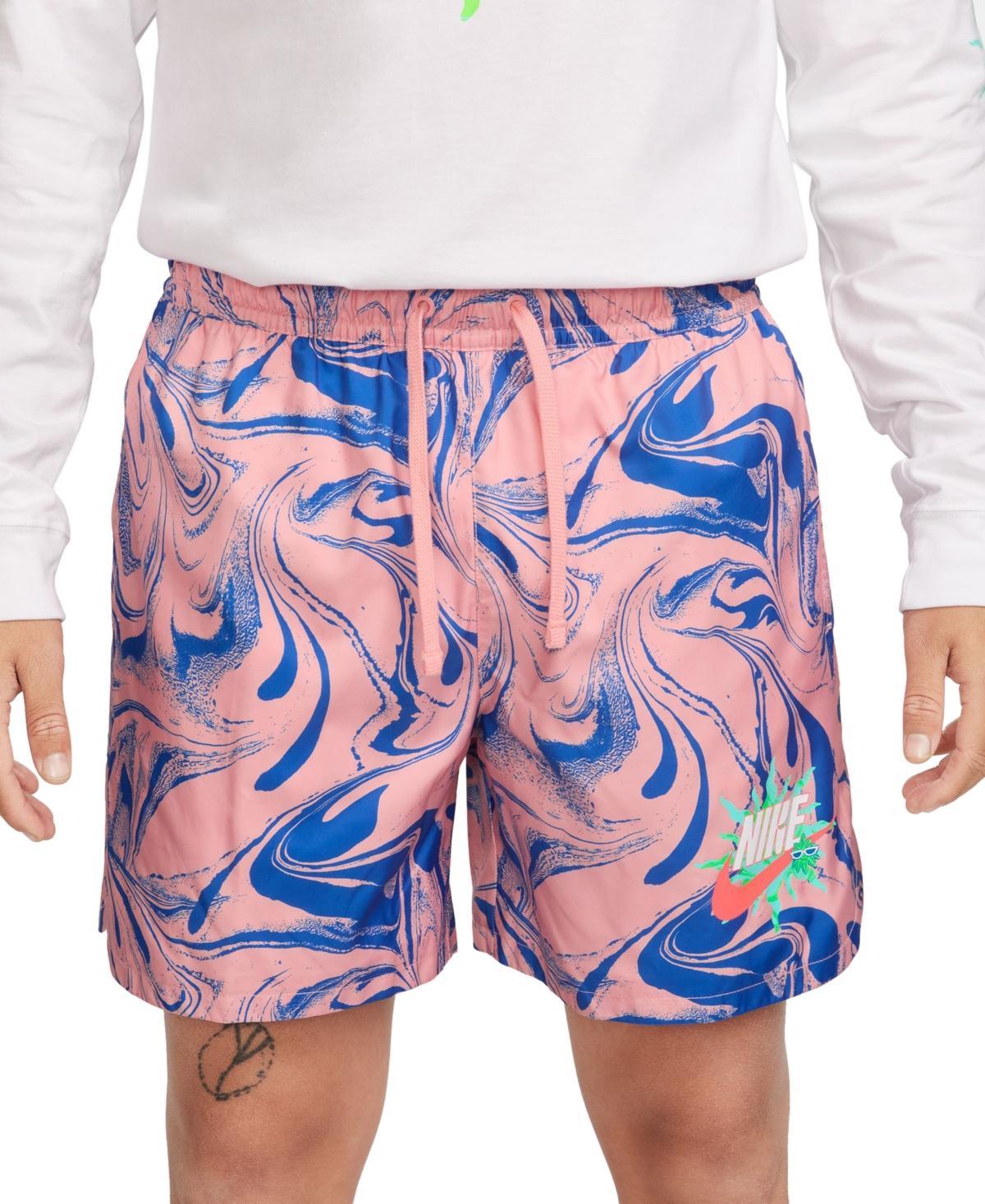 Nike Mens Nike NSW Woven Flow Break Shorts - Mens Bleached Coral/Pink Product Image