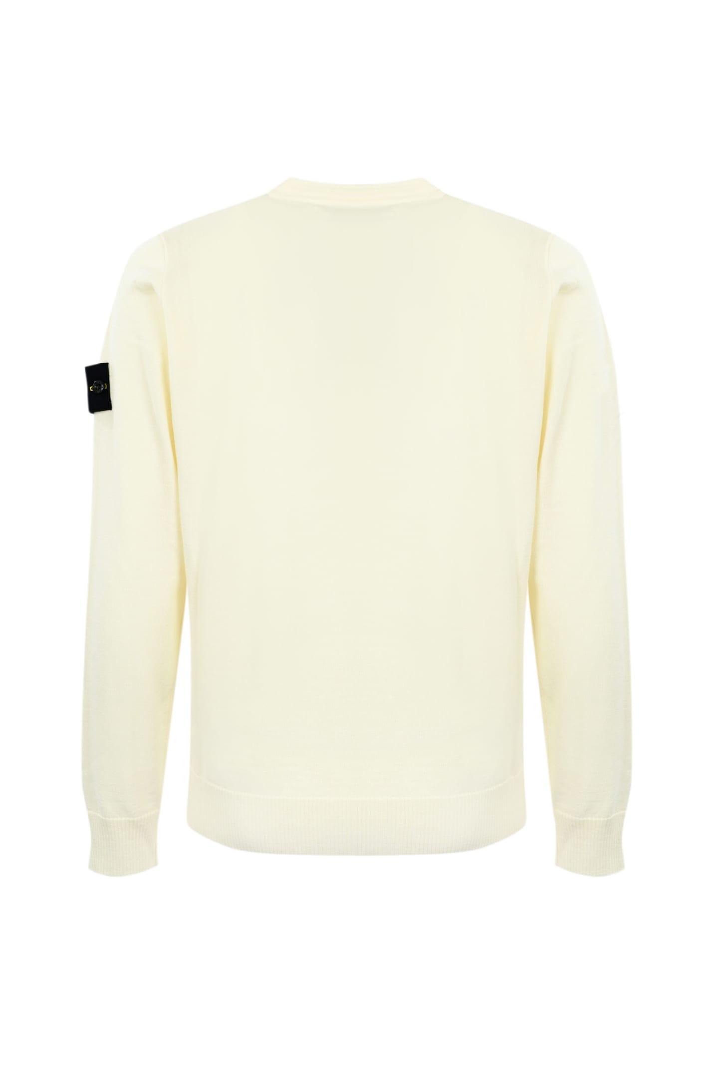 STONE ISLAND 510c4 Wool Sweater In Beige Product Image