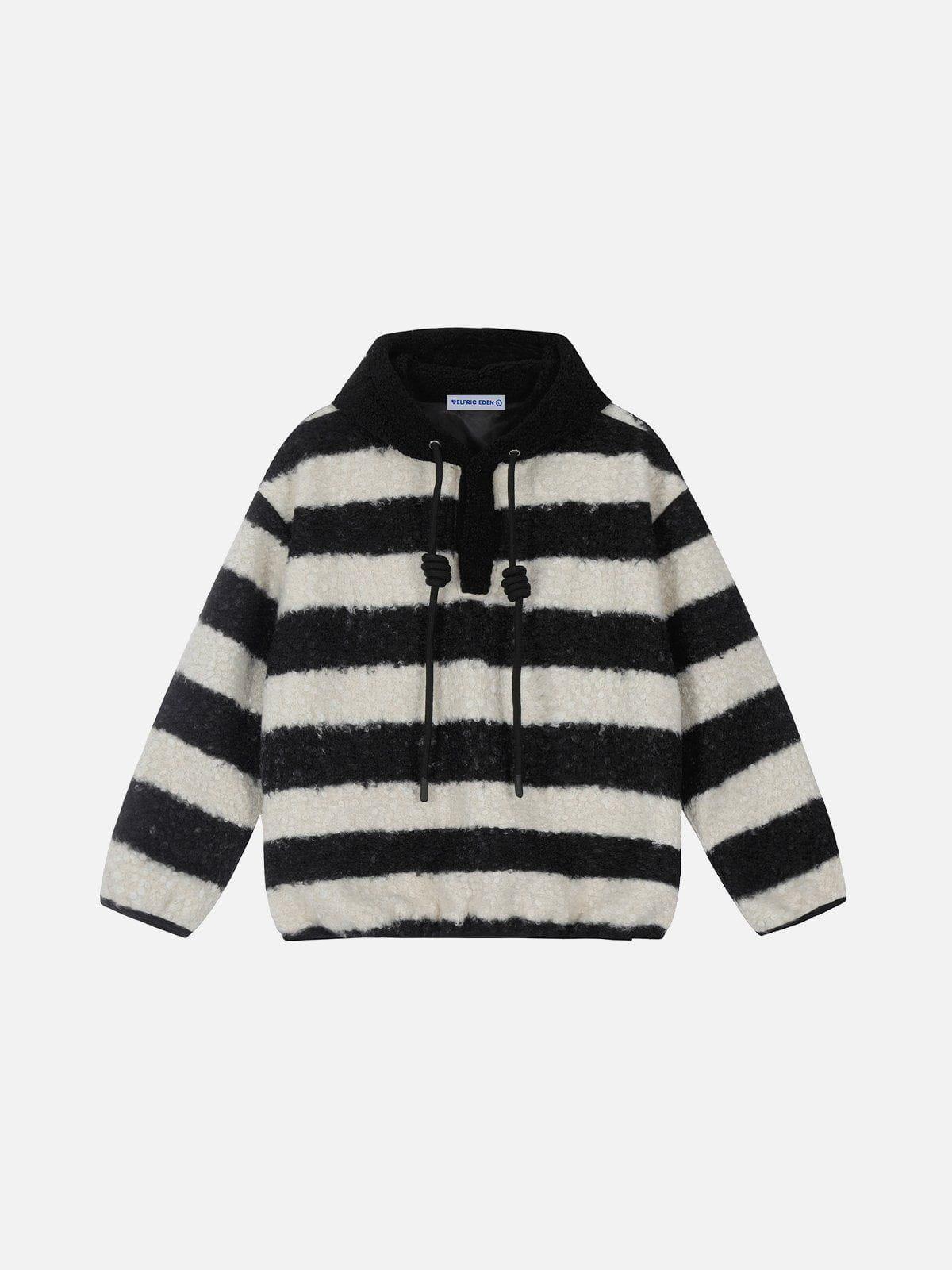 Aelfric Eden Black White Stripe Hoodie Product Image