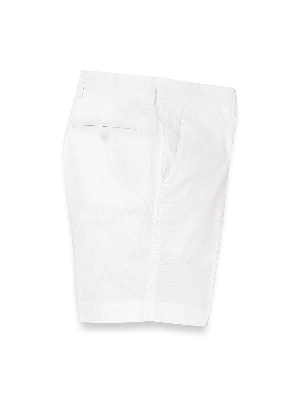 Cotton Seersucker Flat Front Shorts Product Image