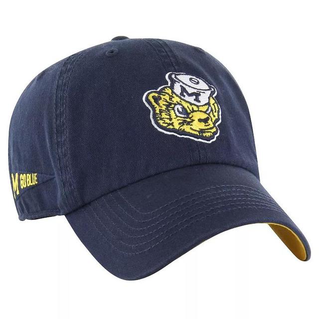 Mens 47 Michigan Wolverines Vintage Sure Shot Franchise Fitted Hat Blue Product Image