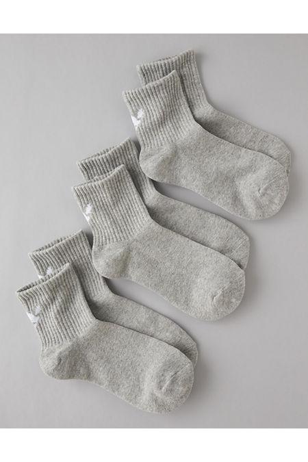 AE Eagle Boyfriend Sock 3-Pack Women's Product Image