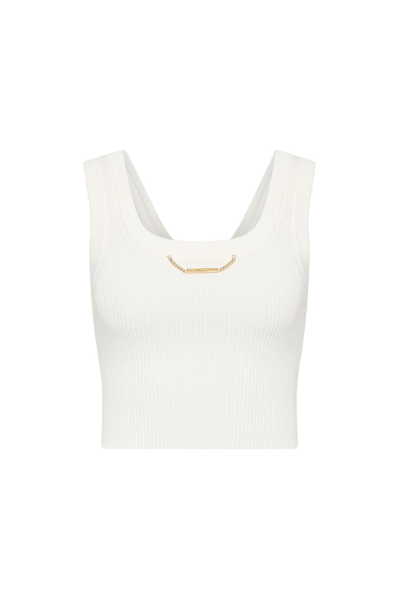 Estella Cropped Knit Tank Product Image