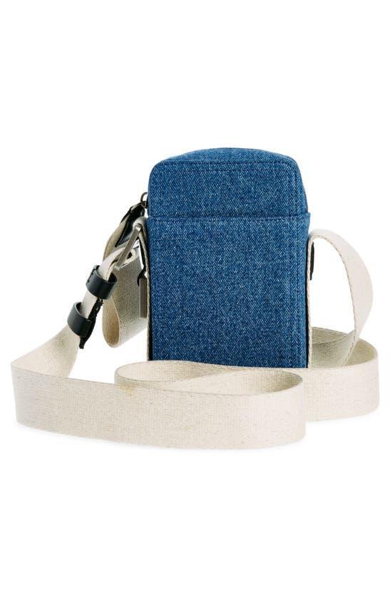 JACQUEMUS Le Cuerda Vertical Denim Shoulder Bag In Blue Product Image