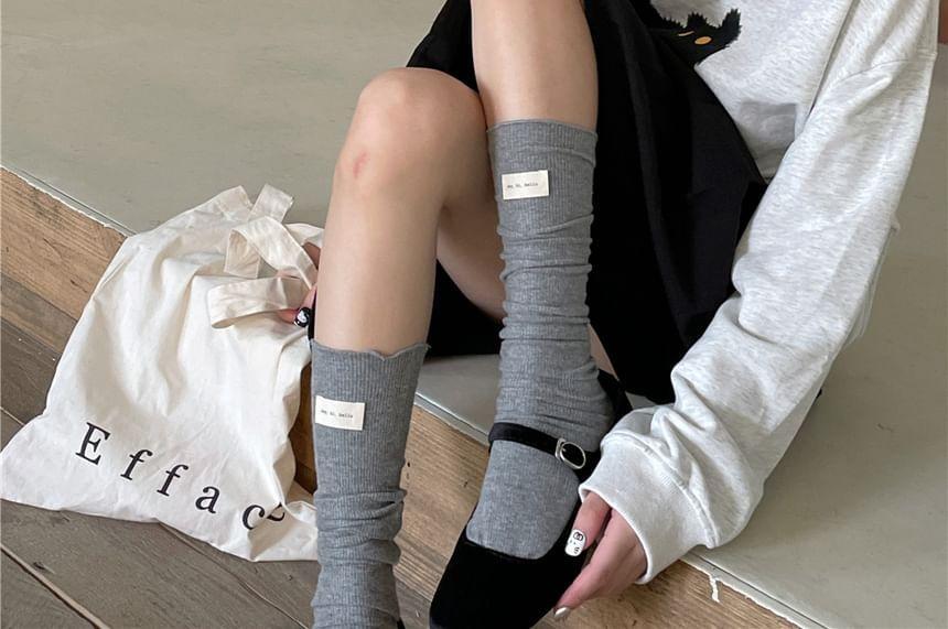 Lettering Long Socks Product Image