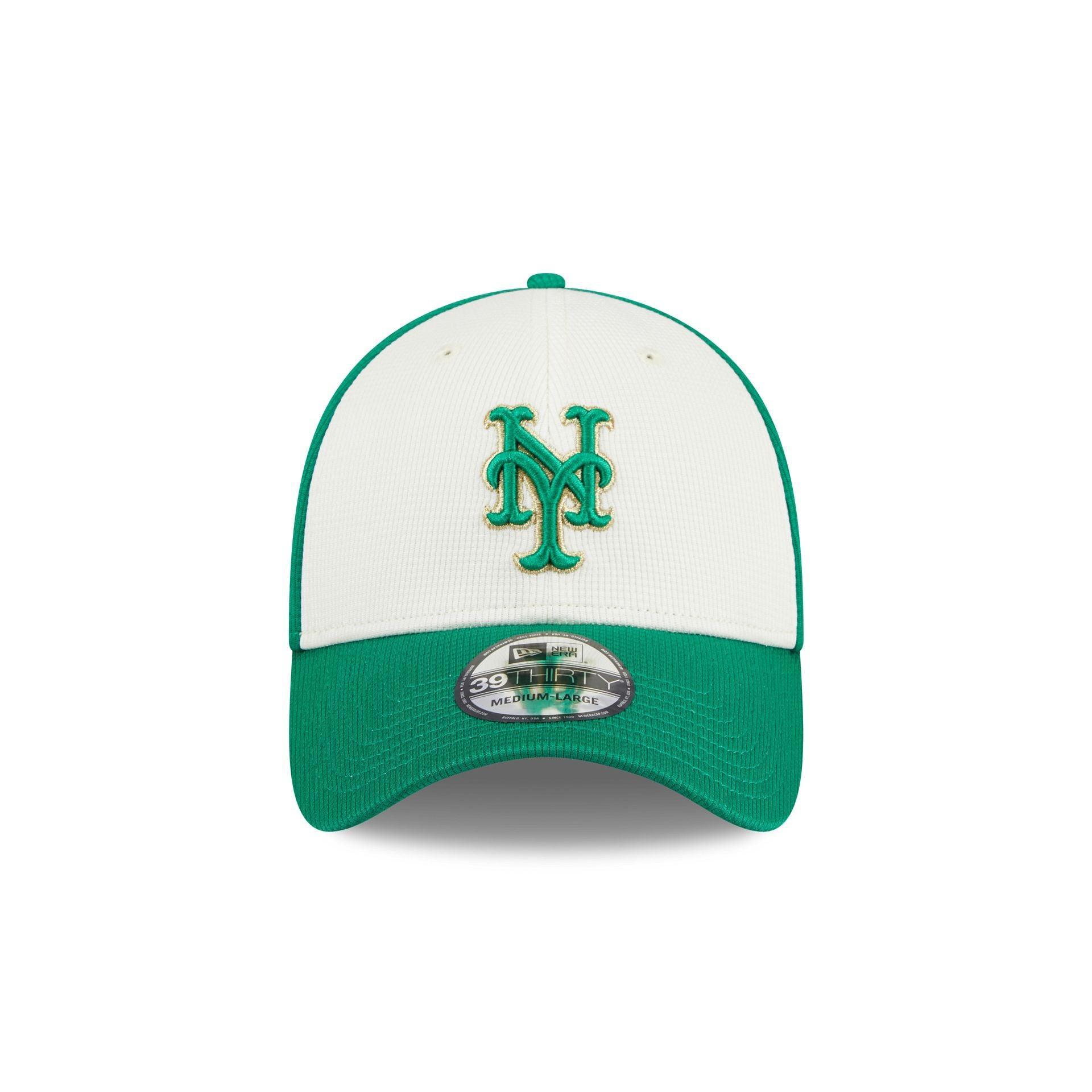 New York Mets St. Patrick's Day 2024 39THIRTY Stretch Fit Hat Male Product Image