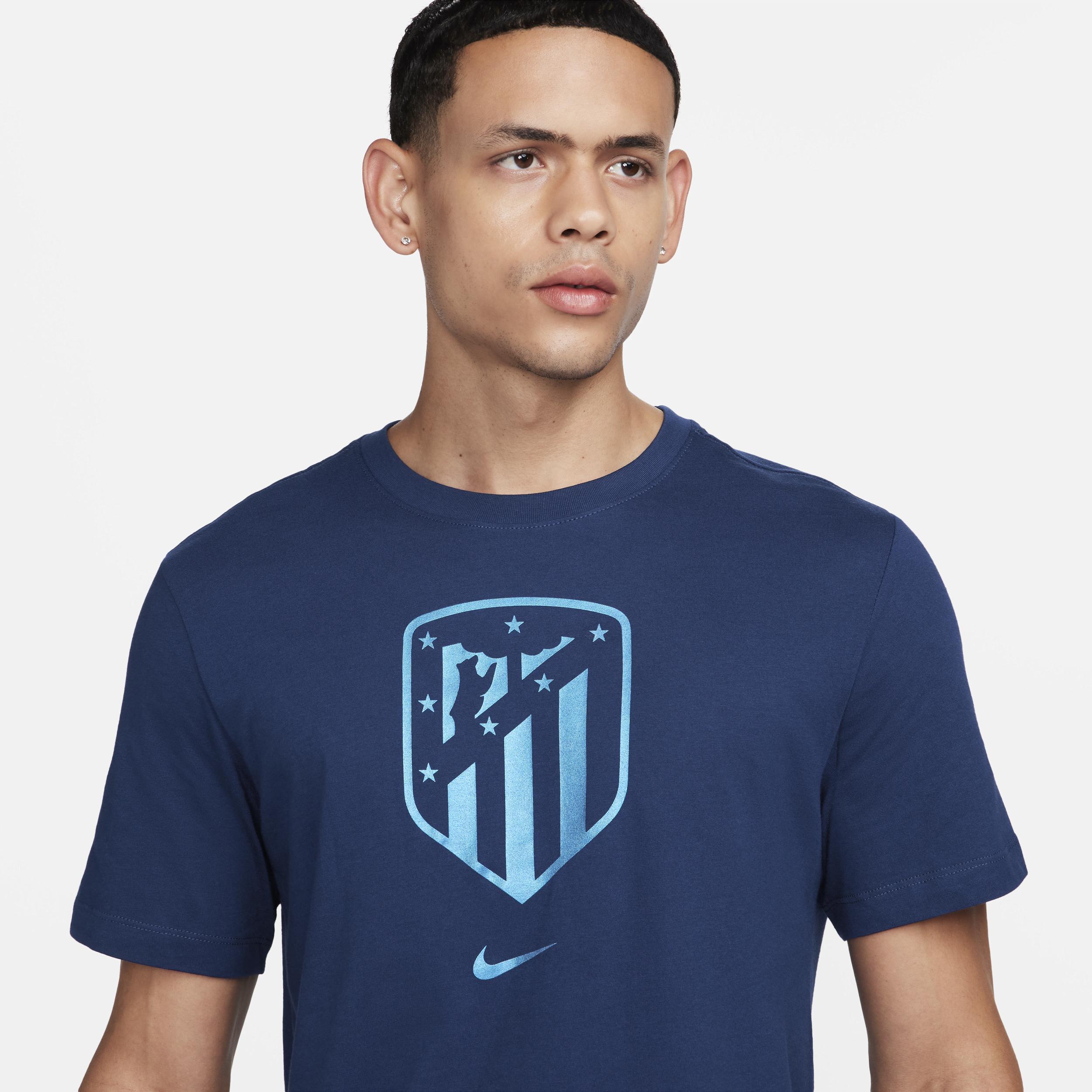 Nike Men's AtlÃ©tico Madrid Crest Soccer T-Shirt Product Image