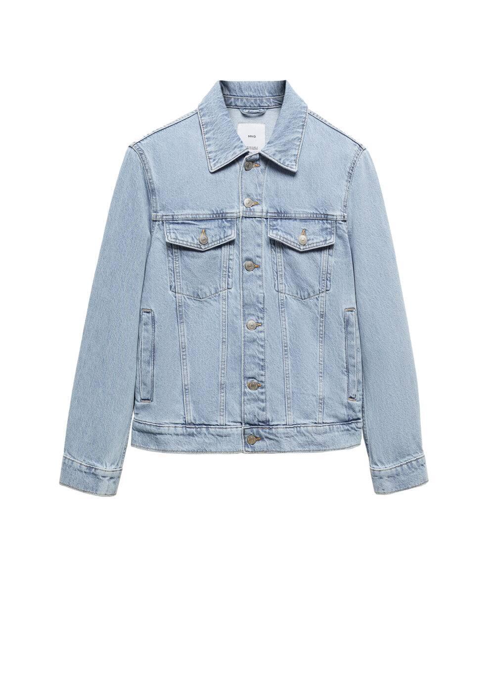 MANGO MAN - Pocketed denim jacket light blueMen Product Image