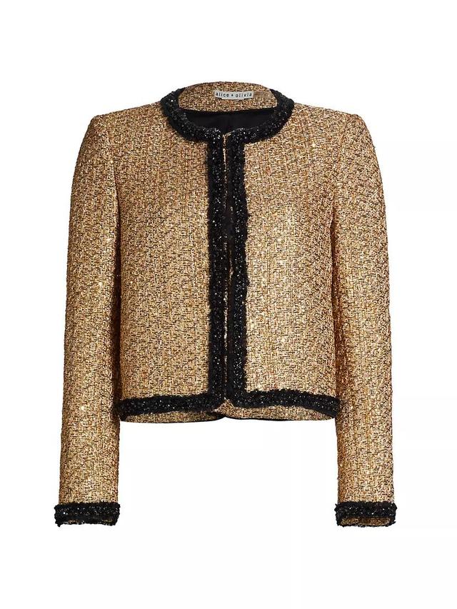 Landon Metallic Tweed Box Jacket Product Image