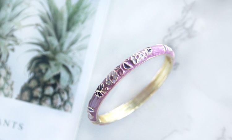 Metal Floral Bangle Product Image