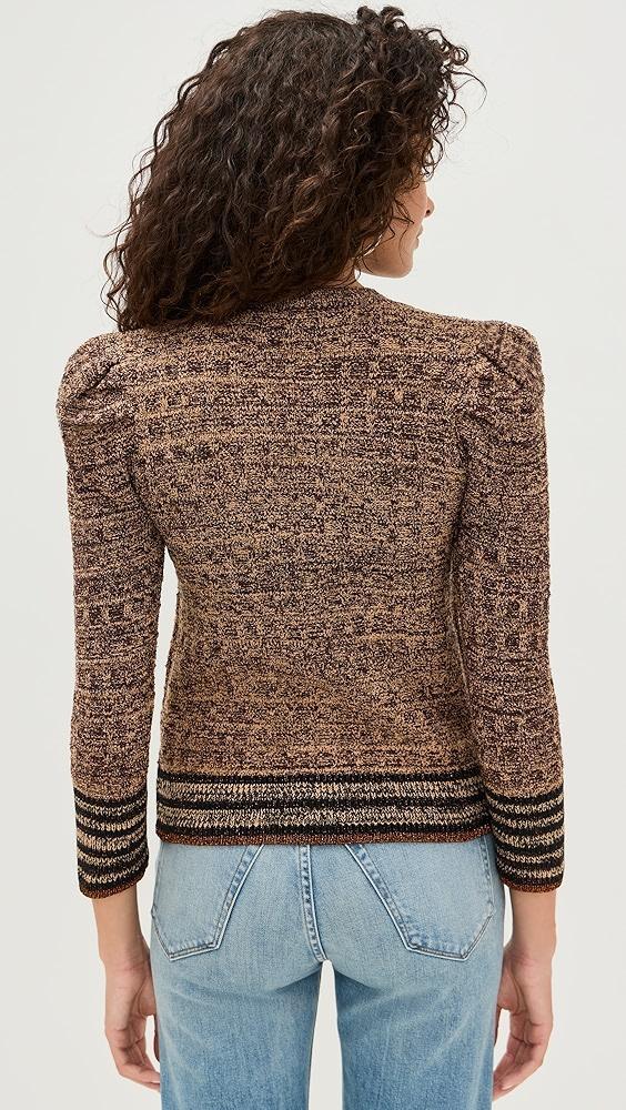 L'AGENCE Jenni Waffle Stitch Cardigan | Shopbop Product Image