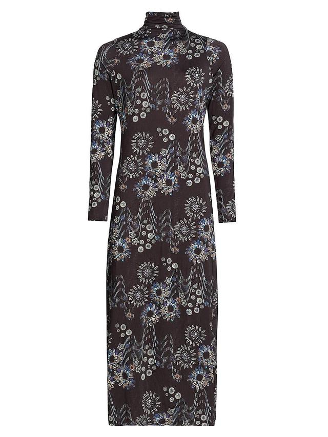 Womens Paxton Floral Midi-Dress Product Image