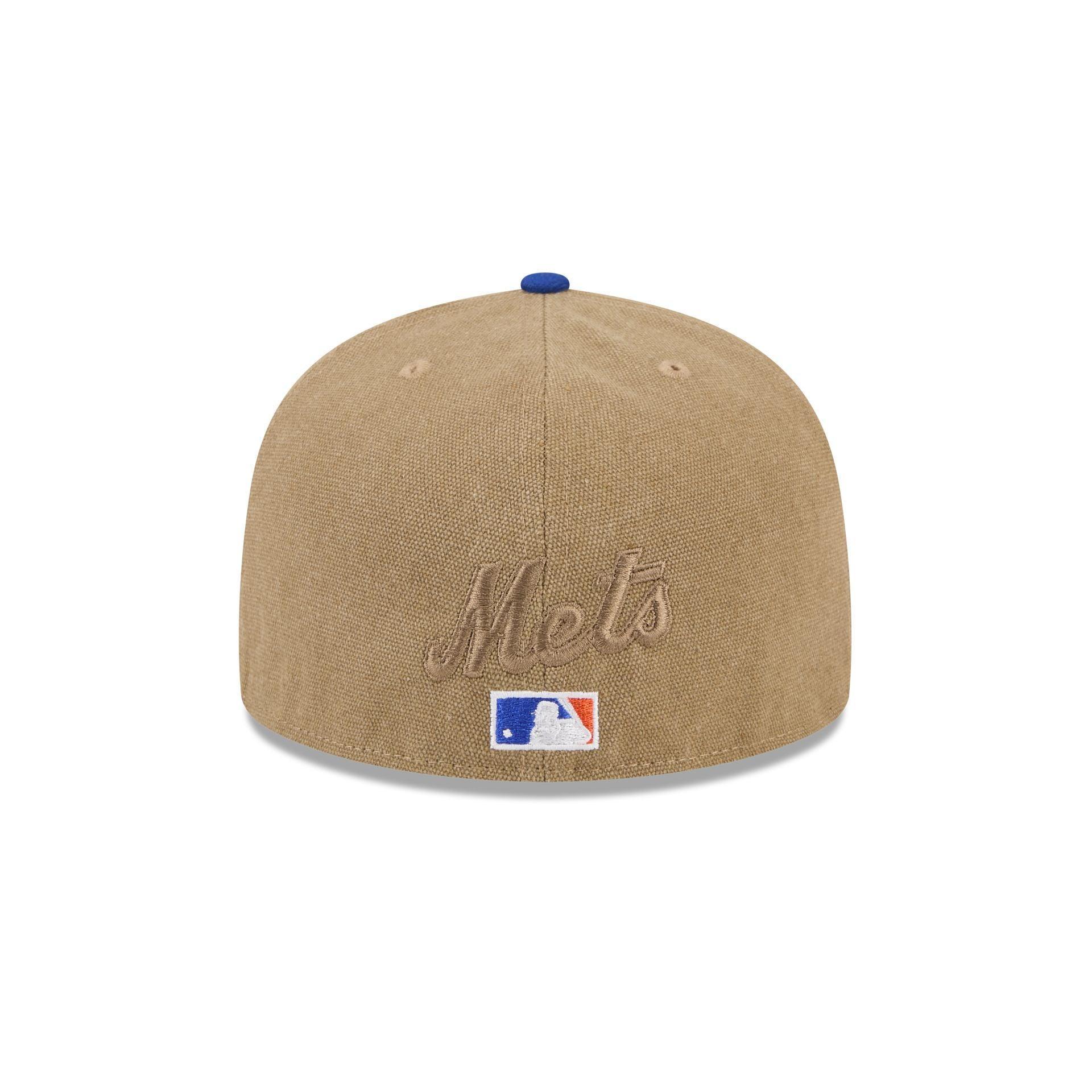 New York Mets Canvas Crown 59FIFTY Fitted Hat Male Product Image