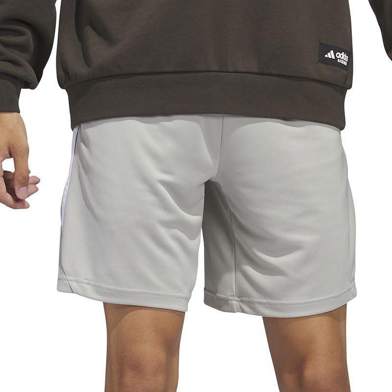 Mens adidas Legends 3-Stripes Basketball Shorts Med Grey Product Image