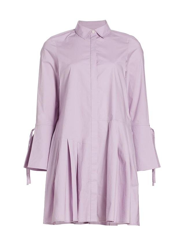 Womens Andrea Cotton-Blend Mini Shirtdress Product Image