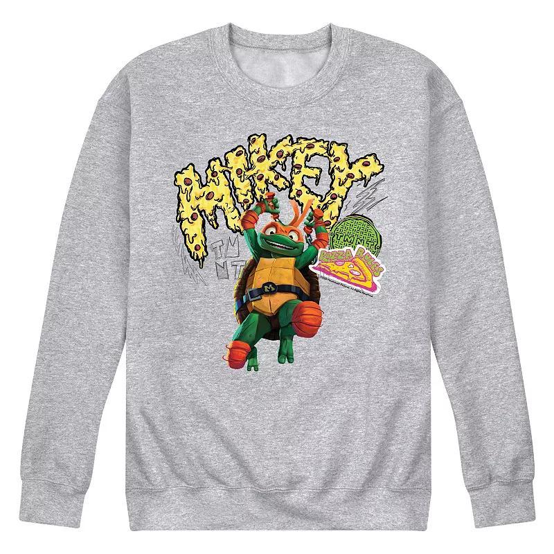 Mens Nickelodeon TMNT Mutant Mayhem Mikey Pizza Time Graphic Tee Product Image