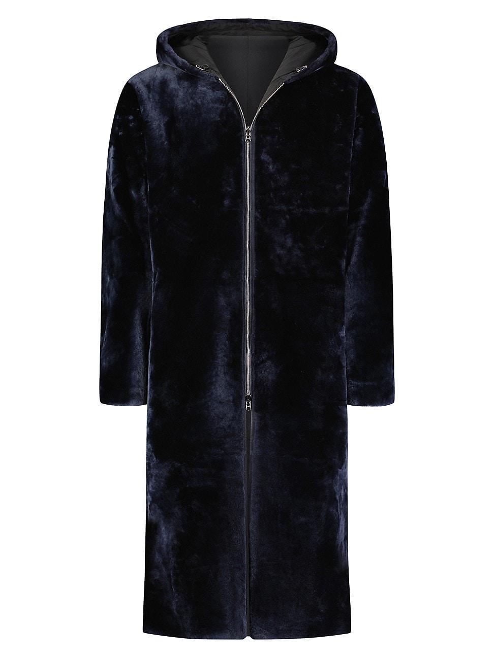 Mens Shearling Lamb Reversible Parkas Product Image