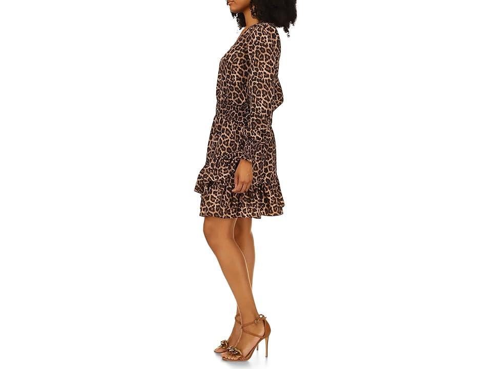 MICHAEL Michael Kors Nubian Julia Dress (Dark Camel) Women's Clothing Product Image