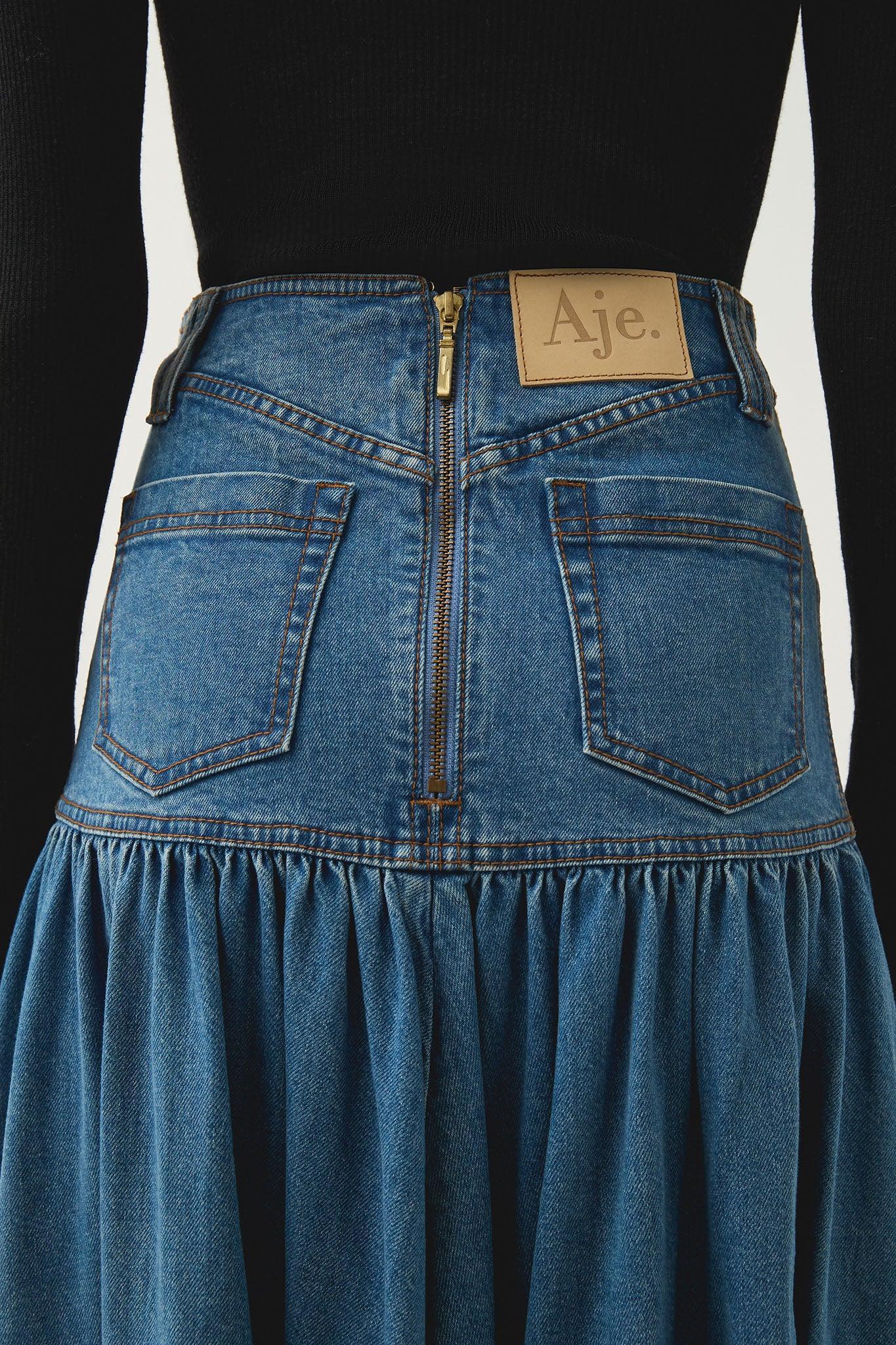 Belmond Denim Midi Skirt Product Image