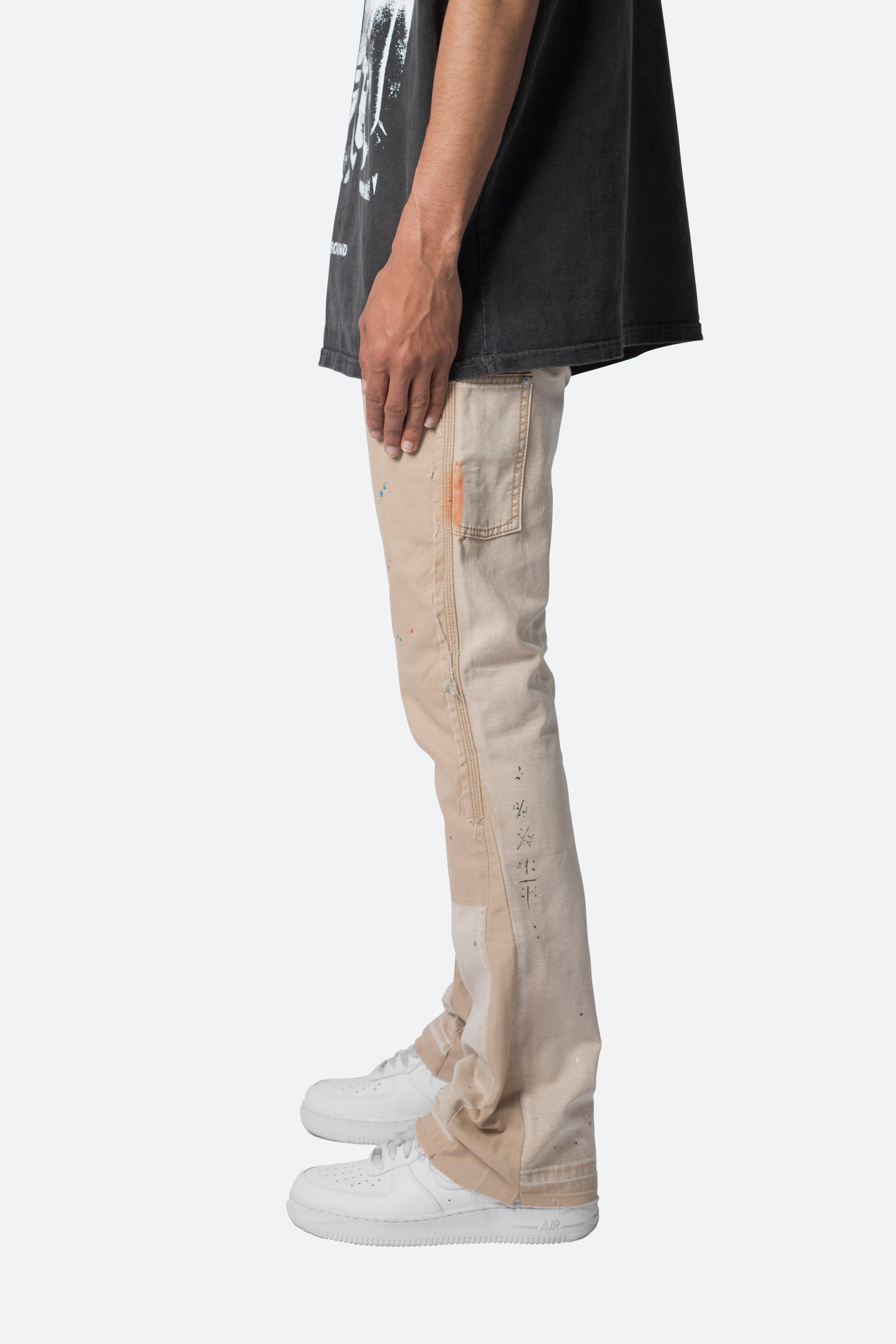 B243 Flare Denim - Khaki Product Image