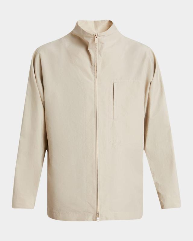 Mens Mock-Neck Zip Overshirt Product Image