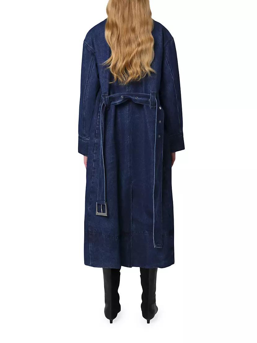 Tate Denim Trench Coat Product Image