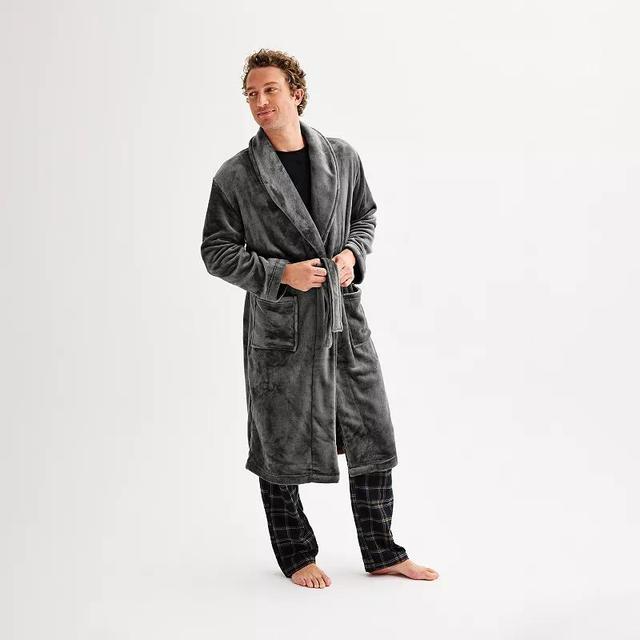 Mens Sonoma Goods For Life Plush Robe Red Product Image