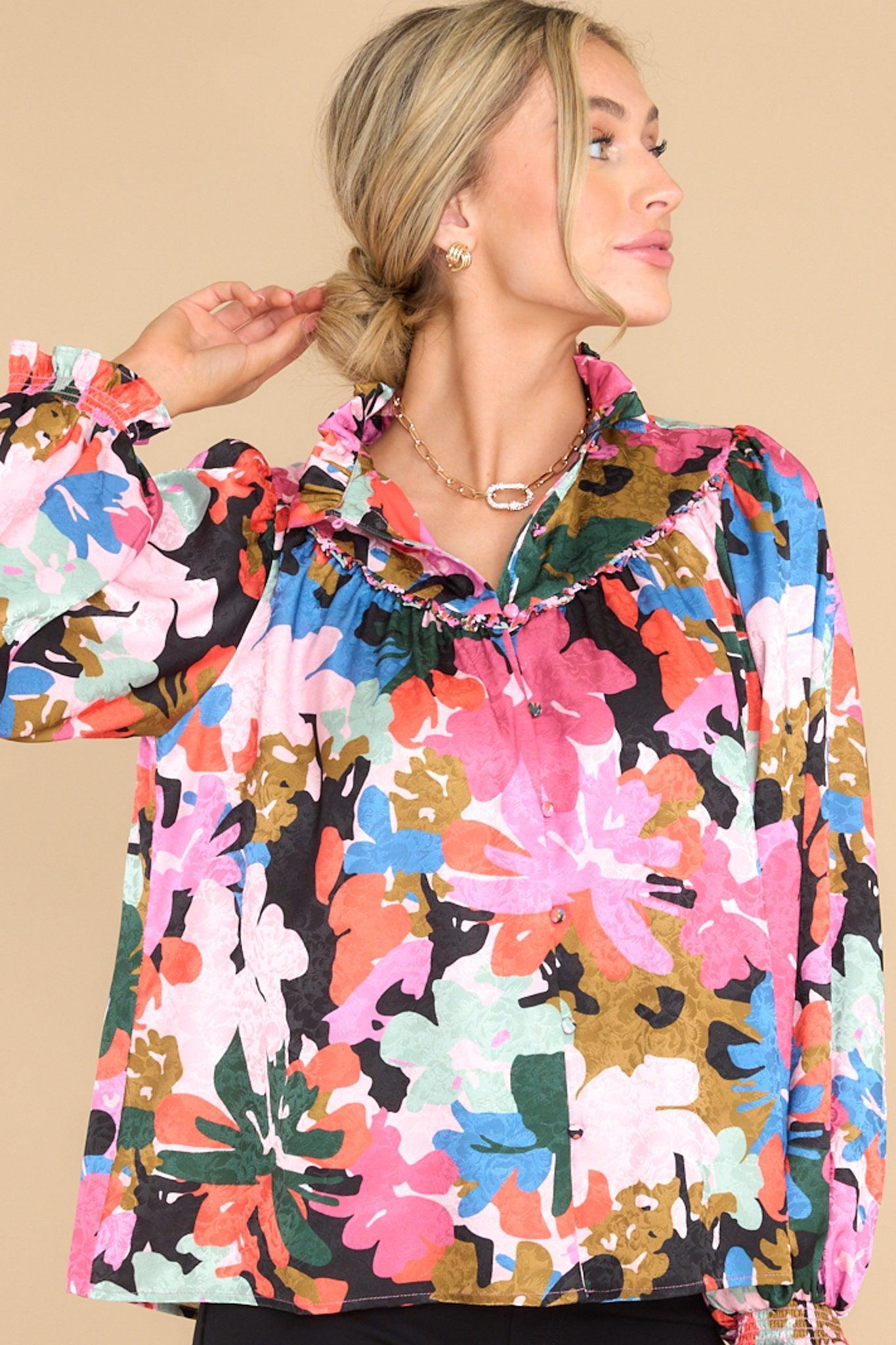 Wells Art In Bloom Max Floral Print Top Product Image