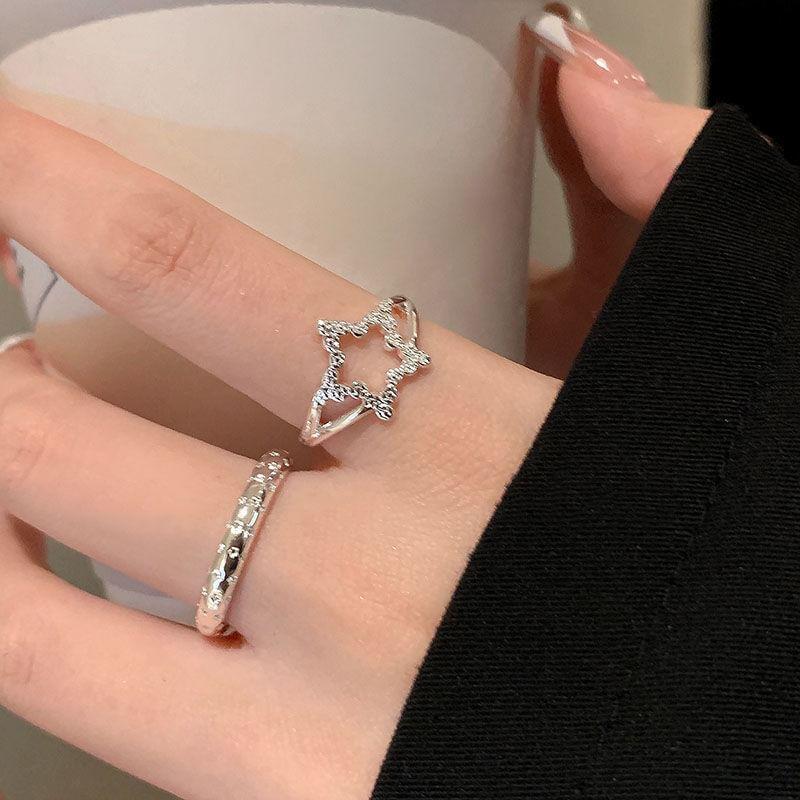 Star Rhinestone Open Ring Product Image