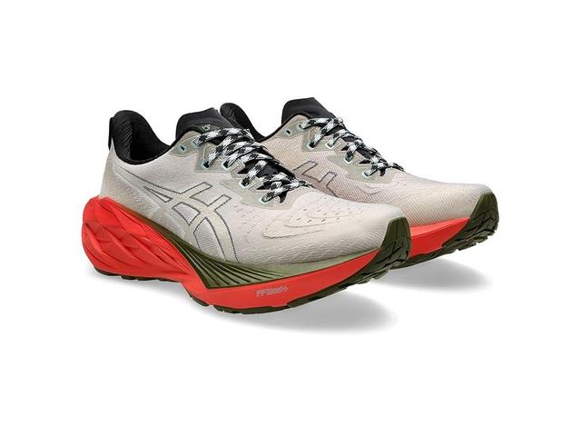 ASICS Men's Novablast 4 Trail (Nature Bathing/Red Snapper) Men's Running Shoes Product Image