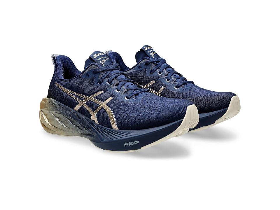 ASICS Men's Novablast 4 Platinum (Blue Expanse/Champagne) Men's Shoes Product Image