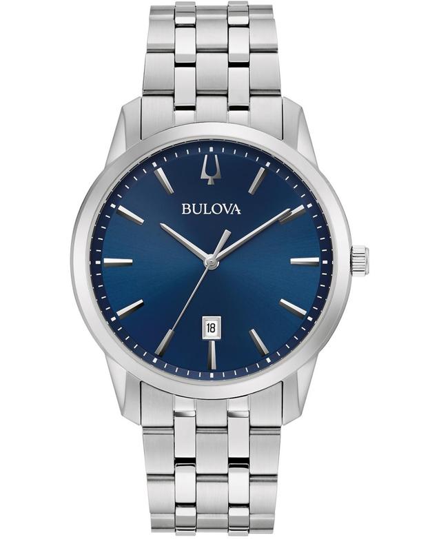 Bulova Mens Sutton Stainless Steel Bracelet Watch 40mm Product Image