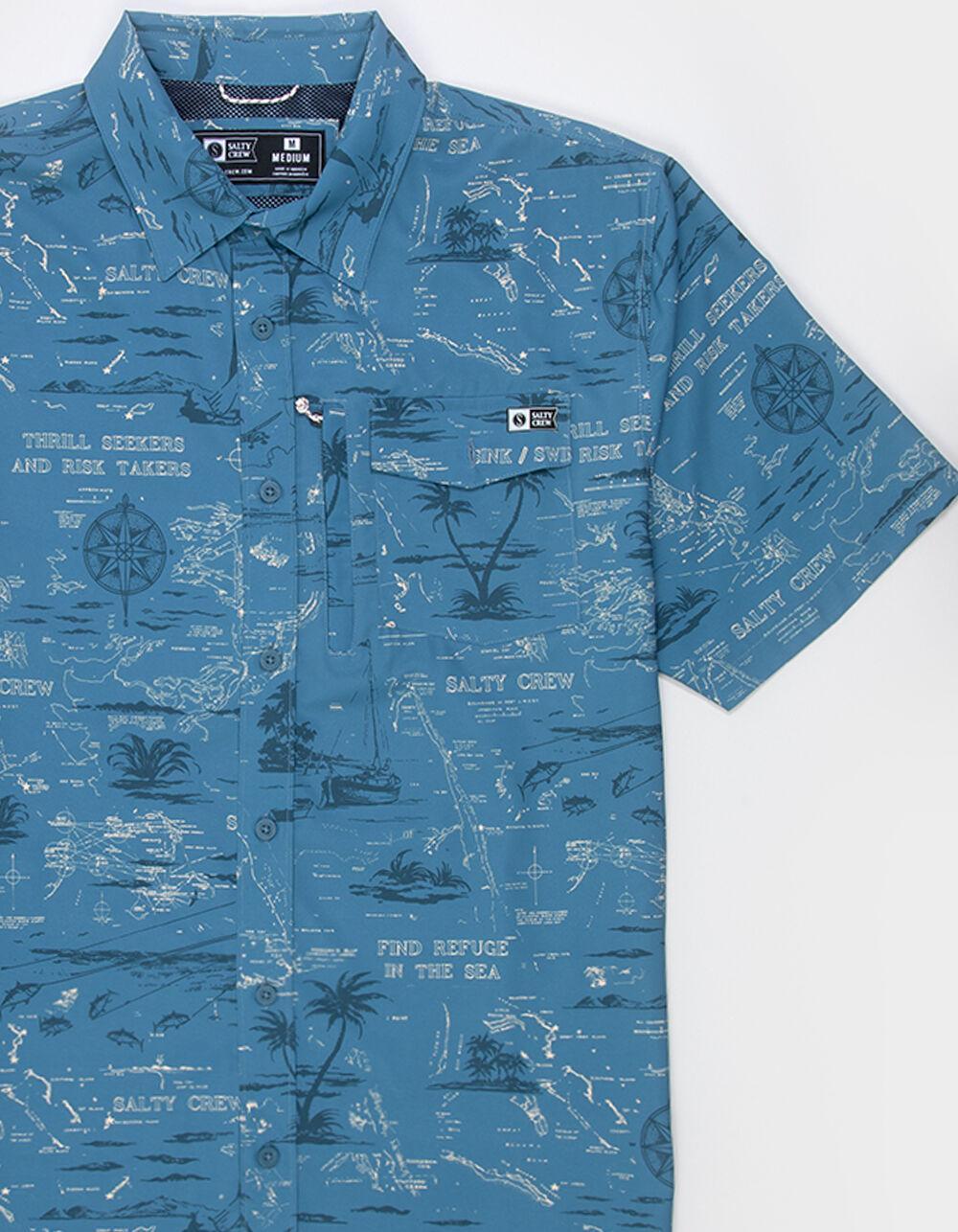 SALTY CREW Seafarer Wax Tech Mens Button Up Shirt Product Image