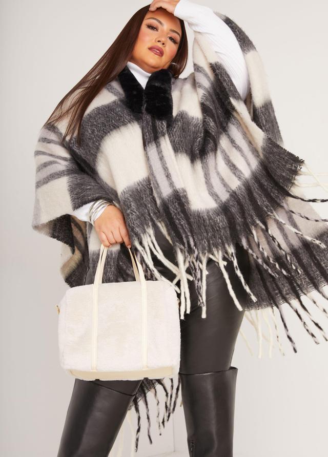 Faux Fur Satchel Product Image