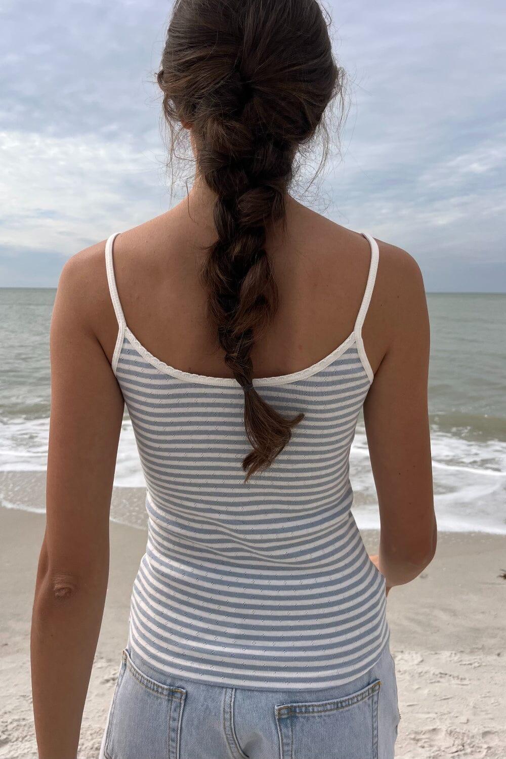 Skylar Striped Eyelet Tank Product Image