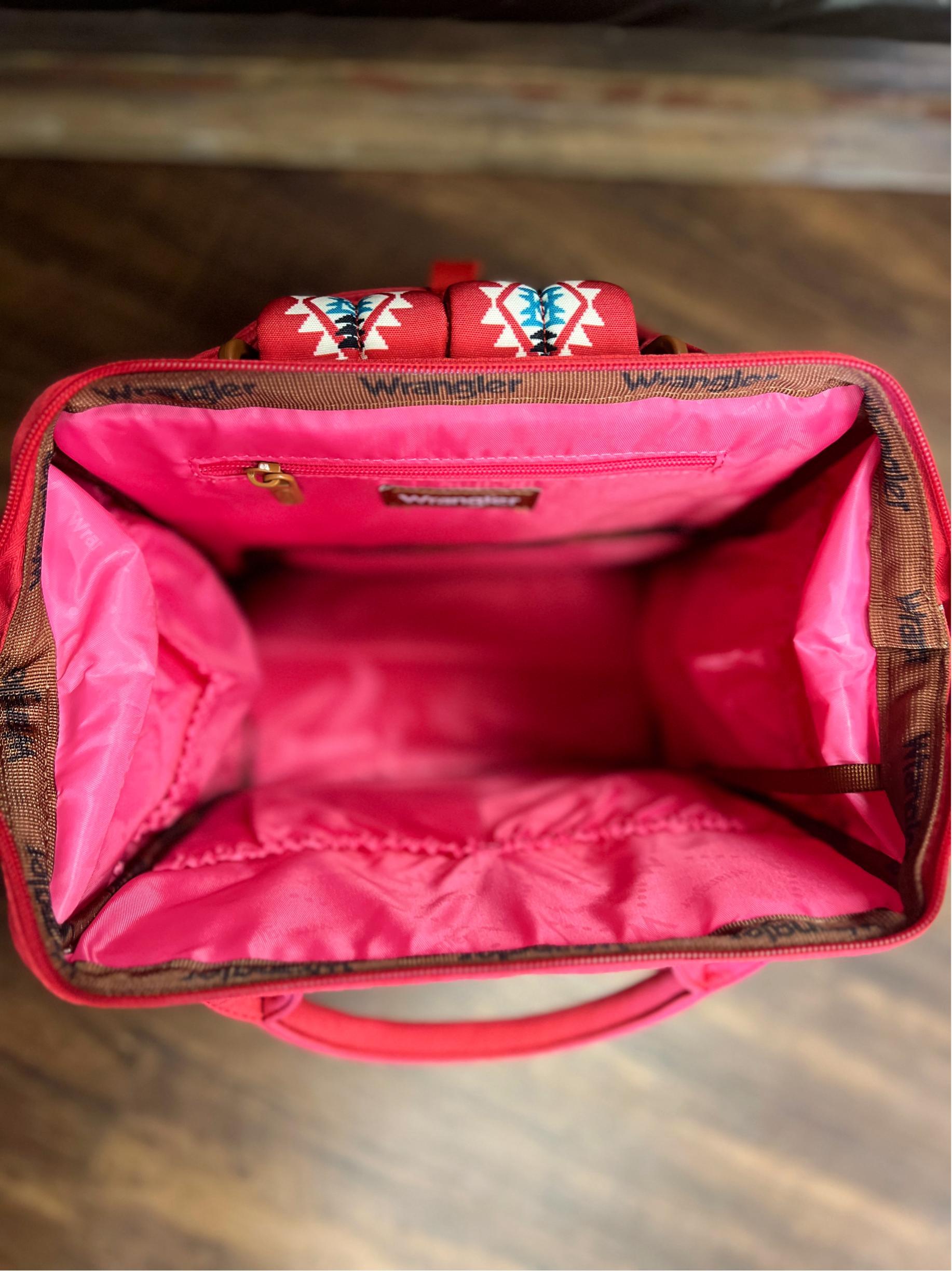 The Original Wrangler Diaper Bag -Red Aztec Product Image