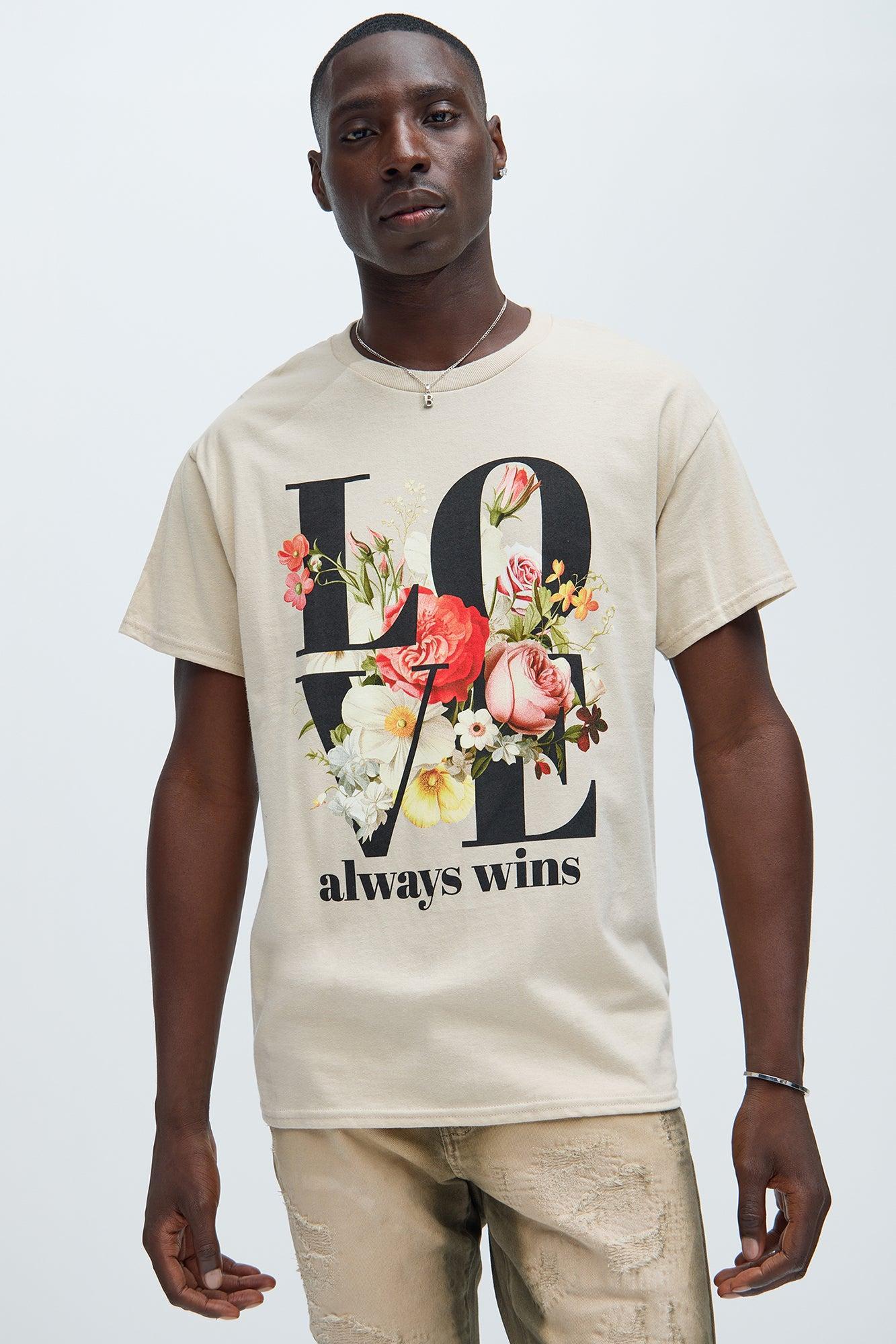 Love Always Wins Short Sleeve Tee - Sand product image