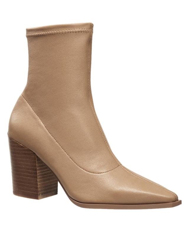 French Connection Womens Lorenzo Leather Block Heel Boots Product Image