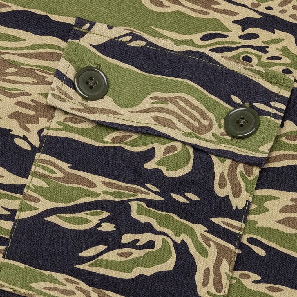 Tiger Camo Army Shirt Type-2 - Olive Male Product Image