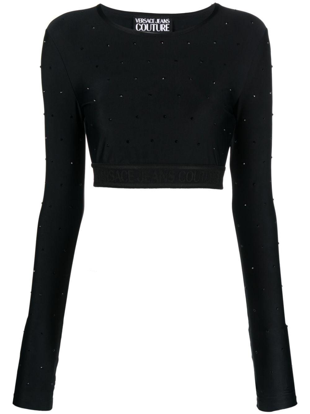 crystal-embellished crop top Product Image