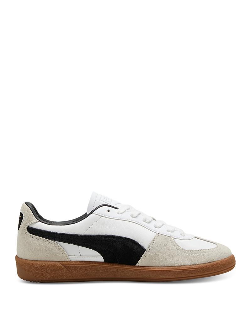 PUMA Mens PUMA Palermo Leather - Mens Shoes Black/Gum/Feather Grey Product Image