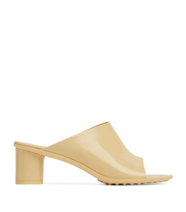 BOTTEGA VENETA Atomic Patent Leather Mules In Rubber Product Image