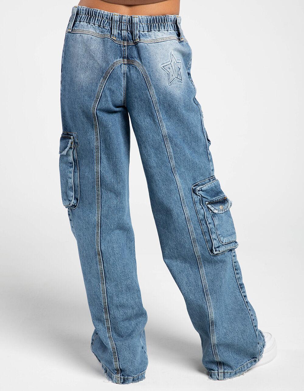 BDG Urban Outfitters Y2K Cyber Womens Denim Cargo Pants Product Image